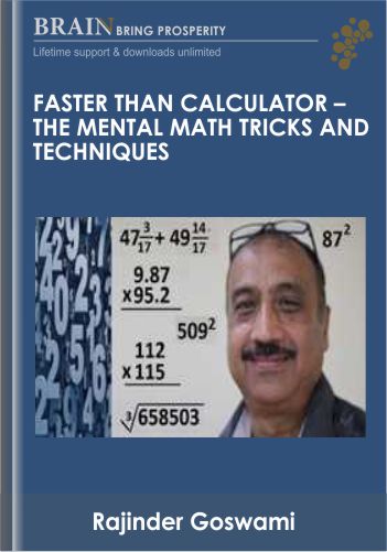 Faster than Calculator - The Mental Math Tricks and Techniques - Rajinder Goswami