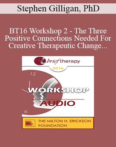 [Audio] BT16 Workshop 2 – The Three Positive Connections Needed For Creative Therapeutic Change – Stephen Gilligan, PhD